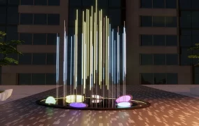 Public Square Landscape Lighting