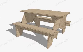 Wooden Picnic Table
