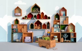 Decorative Shelf Toy Storage