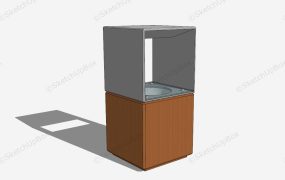 Wooden Cube Floor Lamp