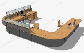 Large U Shaped Reception Desk