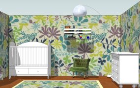 Jungle Green Nursery Idea