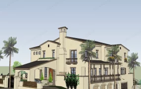 Mediterranean Style House Exterior