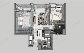 Small 2 Bedroom Apartment Interior