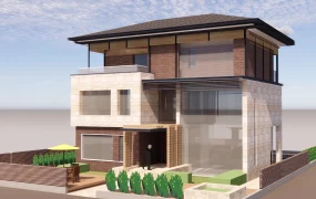 Modern Asian Contemporary Private Villa Residence SketchUp 3D Model