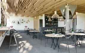 Minimalist Coffee Shop Design