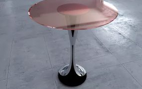 Round Acrylic Bar Table