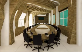 Rustic Wood Conference Room