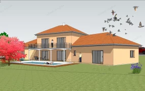 2 Story House Design With Balcony