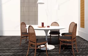 Round Casual Dining Table Set