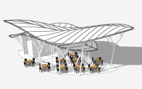 Modern Outdoor Coffee Shop Design