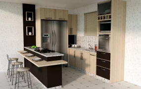 Small Kitchen With Breakfast Bar