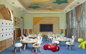 Modern Kindergarten Classroom