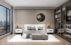 Light Brown Bedroom Design