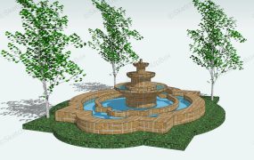 Backyard Pond And Fountain