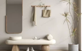 Modern Entryway Bench Idea