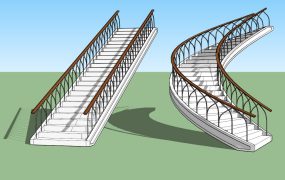 Vertical  & Curved Staircase