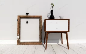 Rustic Wood Nightstand