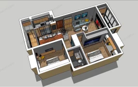 2 Bedroom Apartment Design