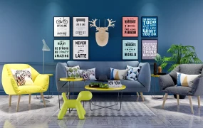 Blue And Yellow Living Room Ideas