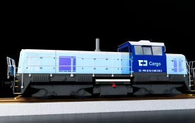 Railroad Diesel Locomotive