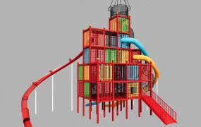 Climbing Cage With Slides