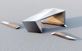 Modern Minimalist Urban Bench