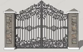 Vintage Wrought Iron Gate