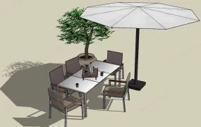 Patio Dining Set With Umbrella