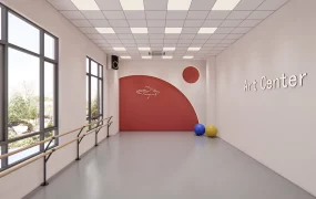 Dance Or Ballet Studio Interior