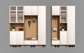 Multi Functional Hall Tree Cabient