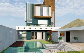 Backyard Pool House Design