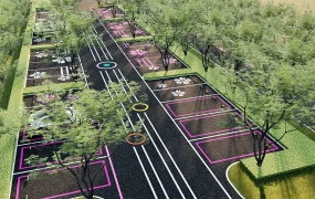 Stylish Parking Lot Design