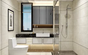 Modern Luxury Bathroom Ensemble SketchUp 3D Model