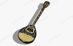 8 Strings Greek Bouzouki String Musical Instrument