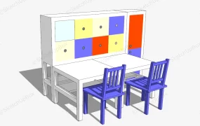 Kids Craft Table With Storage