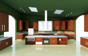 Traditional Kitchen Design With Island