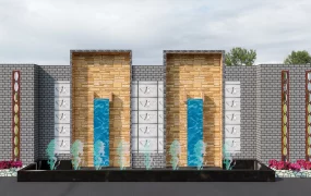 Garden Feature Wall With Fountain