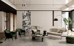 Modern Cream Living Room Ideas