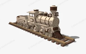 Wooden Toy Locomotive