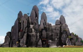 Chinese Rock Garden Idea