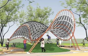 Modern Public Park Canopy