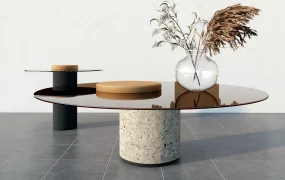 Nesting Glass Coffee Tables