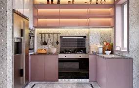 Small Pink Kitchen