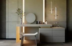 Modern Dressing Vanity With Lighting