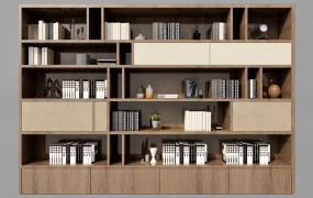 Modern Wooden Bookcase