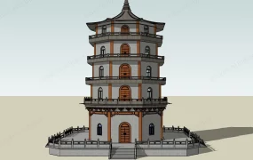 Chinese Buddhist Pagoda