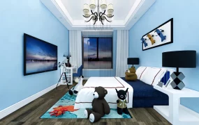 Blue Toddler Boys Room