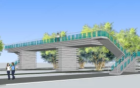 Pedestrian Overpass Bridge
