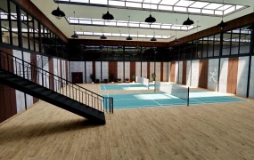 Indoor Badminton Court
